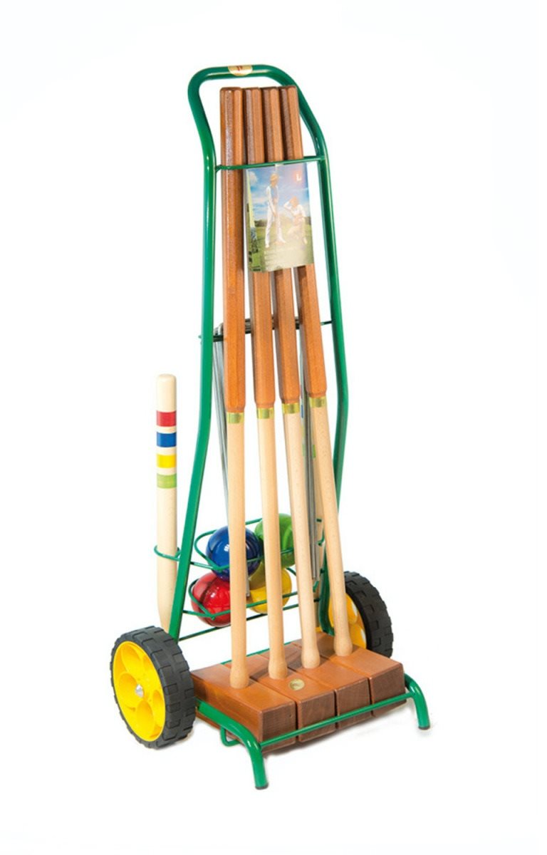Lucio Londero Kroket Professional 10204/E - pro 4 hráče - kovový vozík