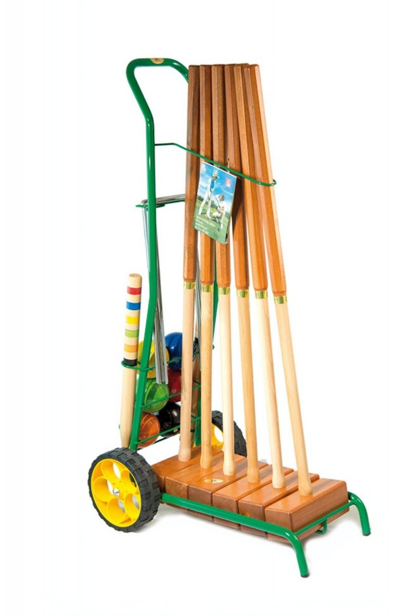 Lucio Londero Kroket Professional 10206/E - pro 6 hráčů - kovový vozík