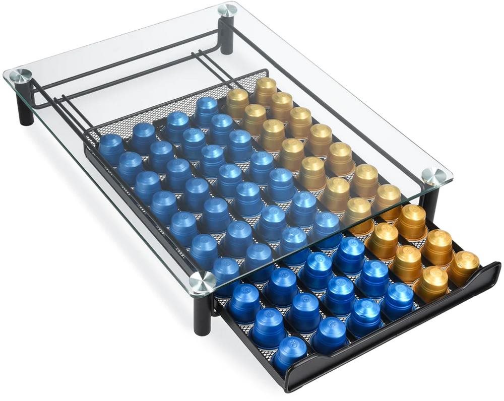 Sortland Zásobník na kávové kapsle Nespresso pod kávovar, na 60 kusů