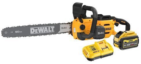 DEWALT Řetězová pila AKU 54V Set (1 x 9,0Ah) lišta 50cm