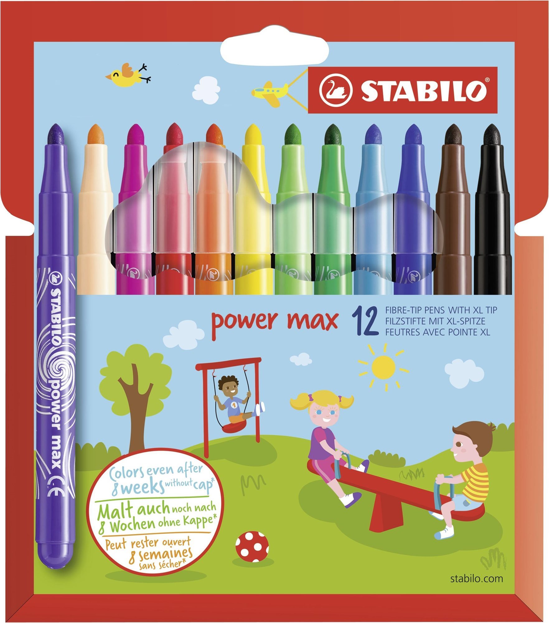 STABILO power max - 12 ks sada - 12 různých barev