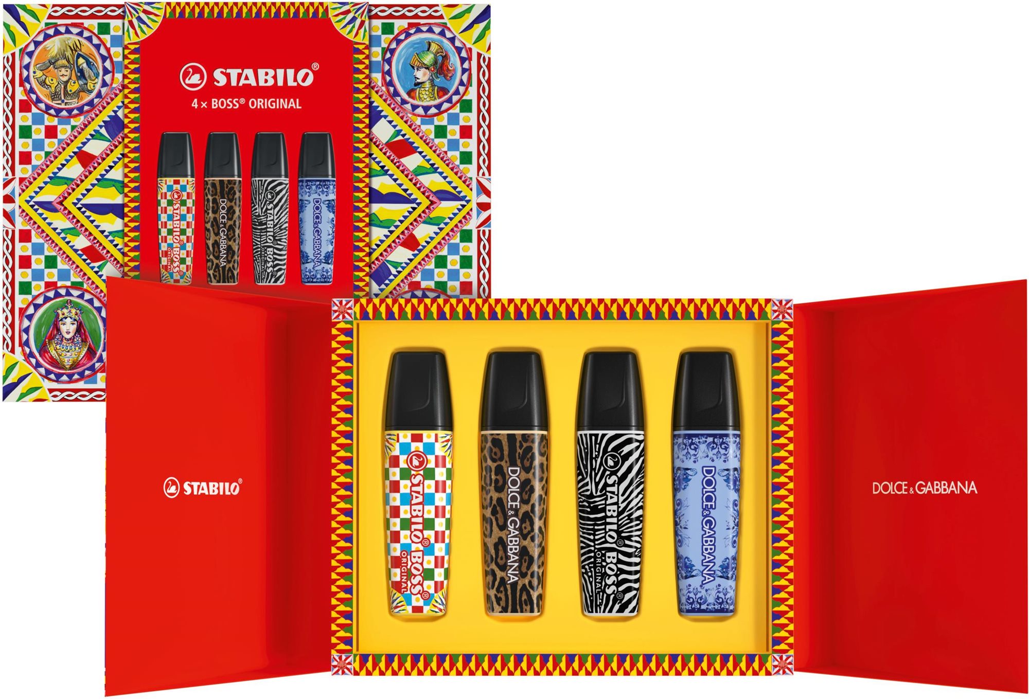 STABILO BOSS ORIGINAL x Dolce&Gabbana - Premium box, 4 ks (limitovaná edice)