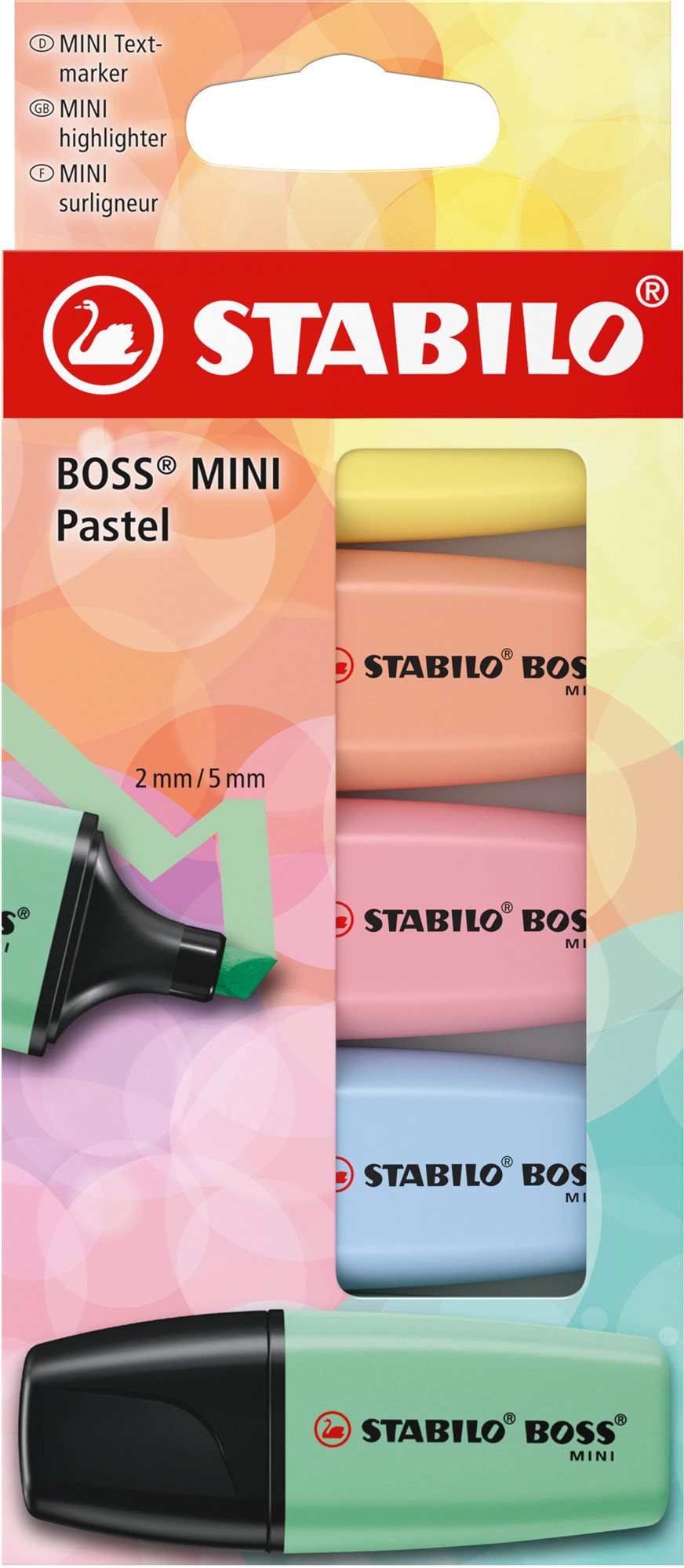 STABILO BOSS MINI Pastel - sada 5 barev