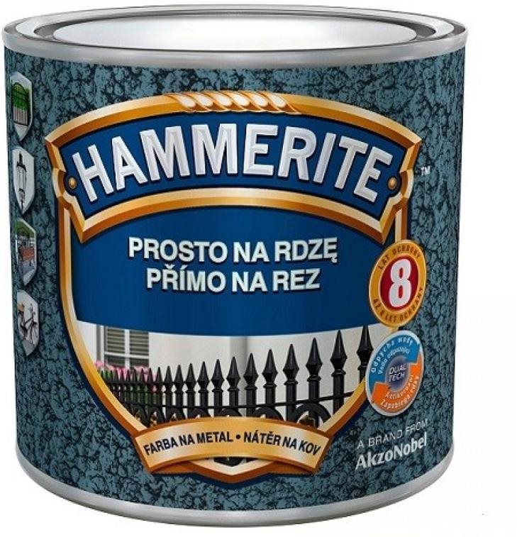 AKZO NOBEL Hammerite Přímo na rez kladívkový 0,25 l Tmavě zelený