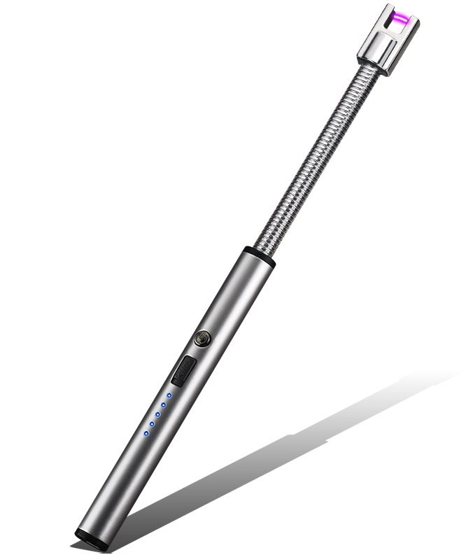RENTEX Plazmový Zapalovač Flexi 25,5 cm Matná stříbrný