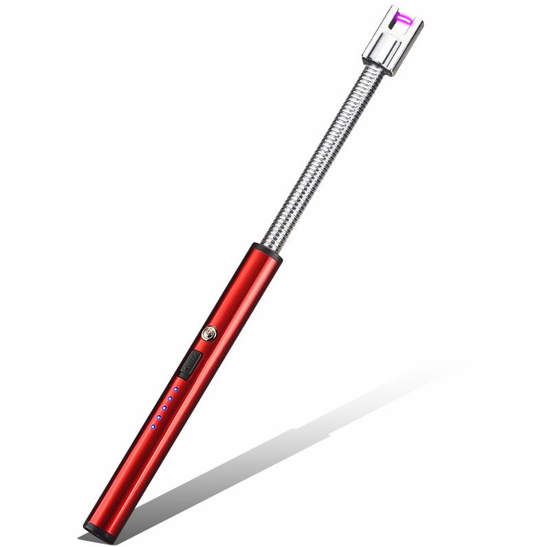 RENTEX Plazmový Zapalovač Flexi 25,5 cm Ledově červený