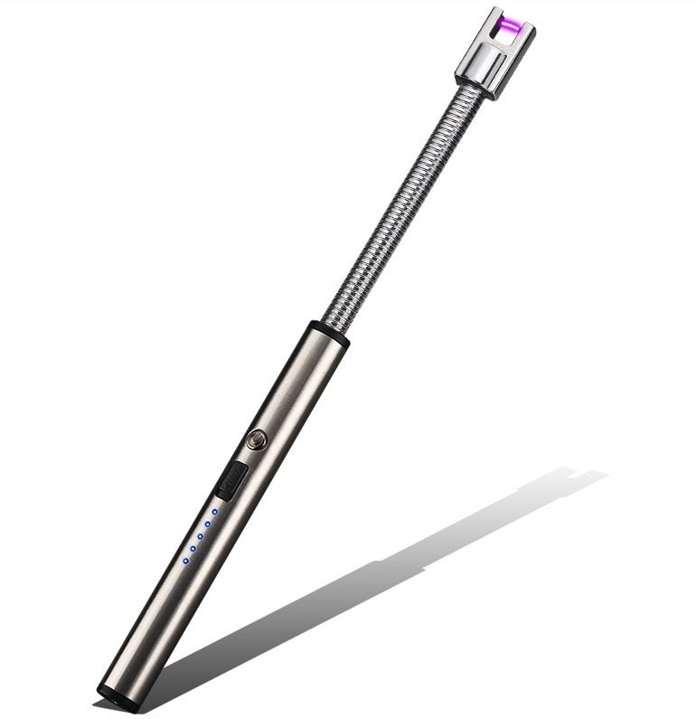 RENTEX Plazmový Zapalovač Flexi 25,5 cm Stříbrný