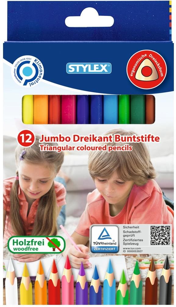 STYLEX Pastelky silné 12 barev