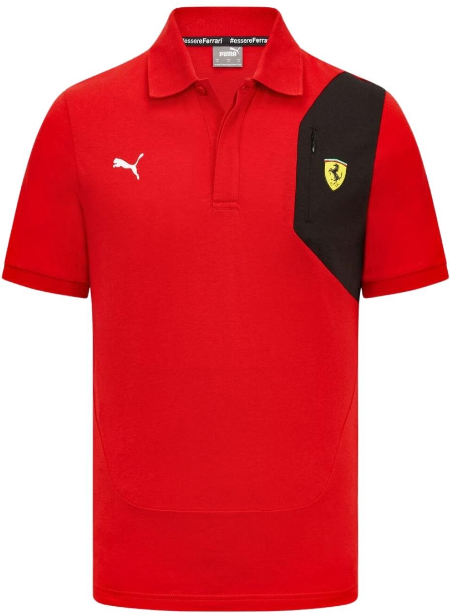 Scuderia Ferrari pánské polo tričko Classic s kapsičkou červené XL