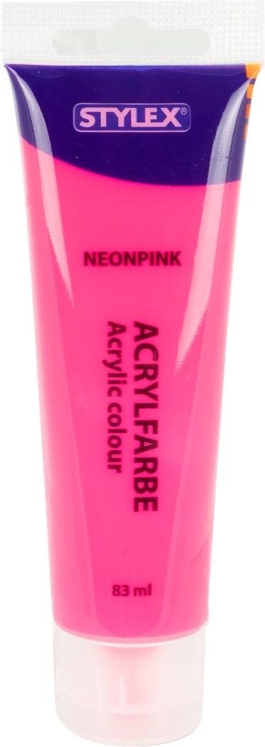 Stylex Akrylová barva 83 ml neonově růžová 28679