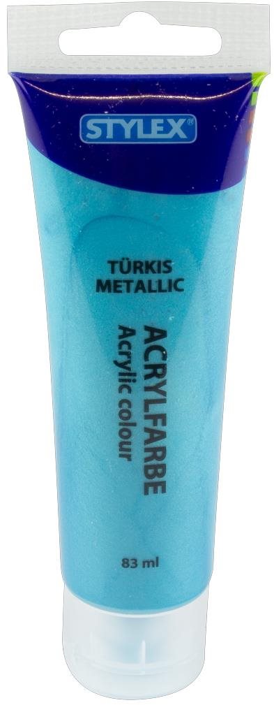 Stylex Akrylová barva 83 ml tyrkysová metalická 28767
