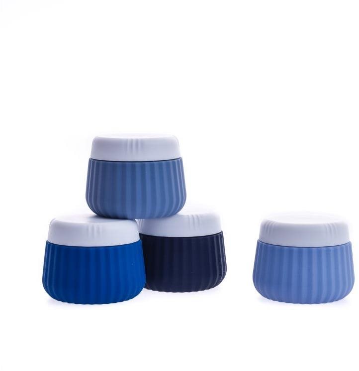 Take it shop Silikonové cestovní kelímky, 30 ml - sada 4 ks, modré