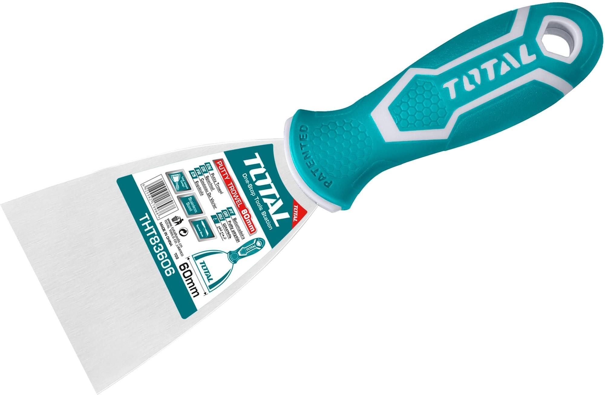 Total THT83606 Špachtle, 60 mm, industrial, nerezová ocel