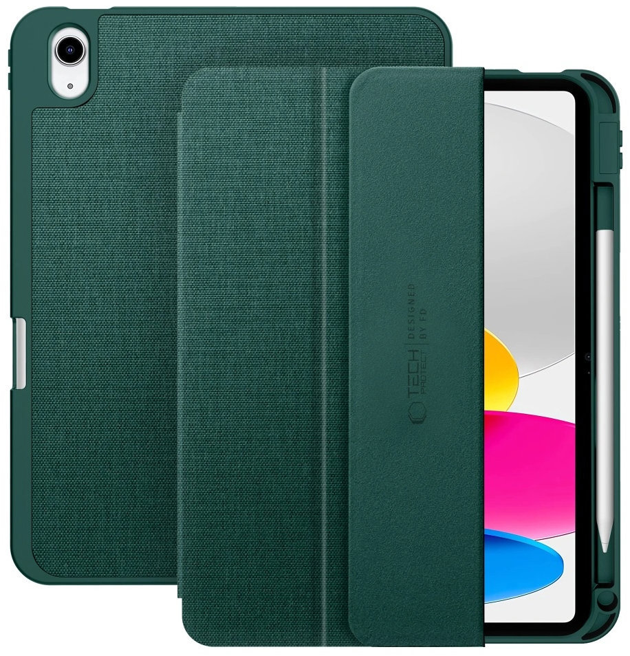 Tech-Protect SC Pen Canvas pouzdro na iPad 10.9'' 10gen 2022 / 11'' 11gen 2025, zelené