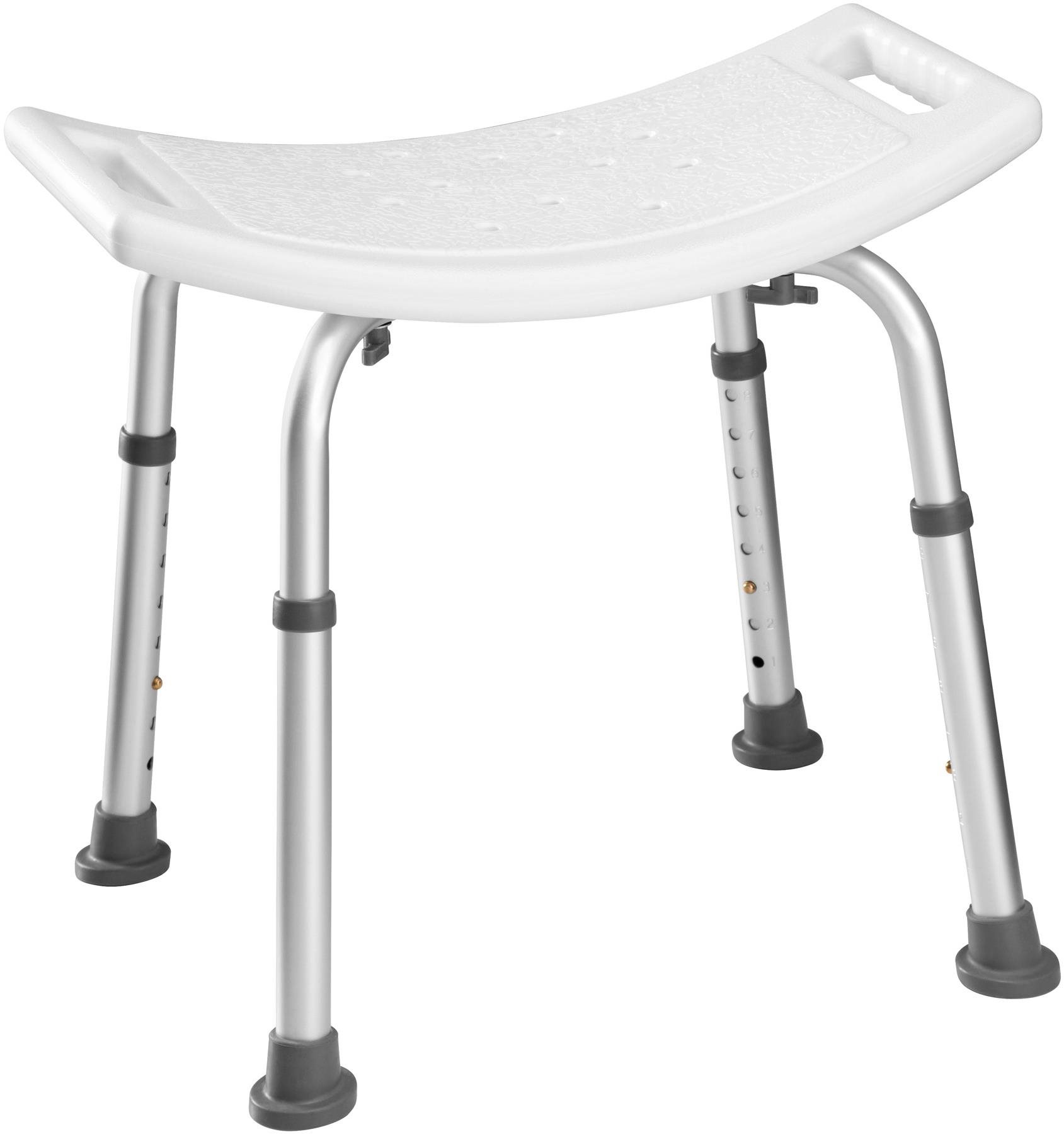 Tectake Stolička do sprchy pravoúhlá bílá