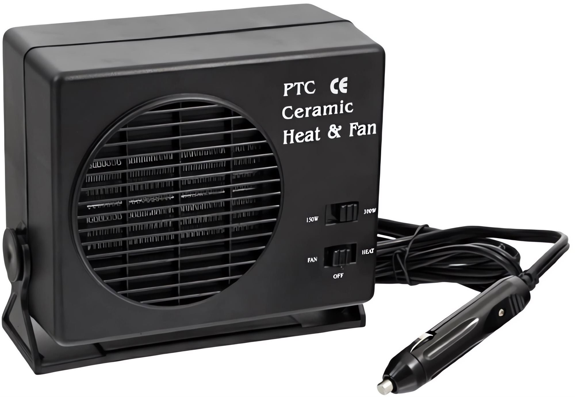 APT AG166A Keramický topný ventilátor, 2 v 1, 300 W / 12 V