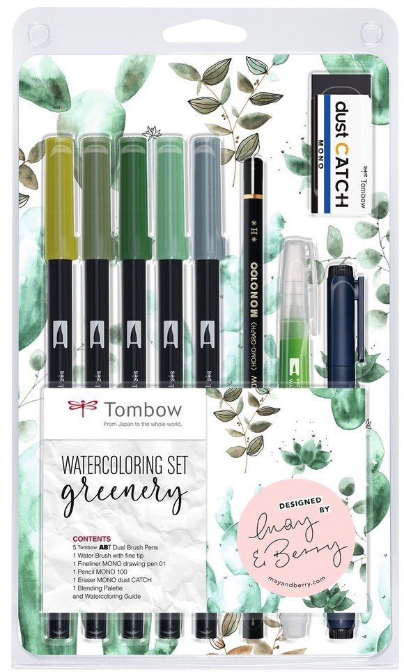 Tombow Akvarelová sada Greenery