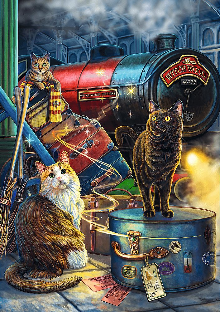 TREFL Puzzle Premium Plus Magic Collection: Witchwood Expres 1000 dílků