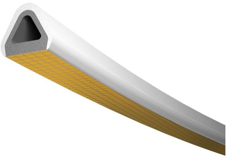 Trelleborg těsnění TLT do oken a dveří, profil D 6 B, 9 × 8 mm, bílé, 2 × 3 m