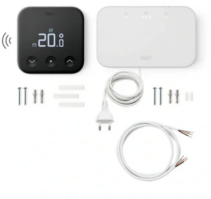 Tado Chytrý bezdrátový termostat X + Tado bezdrátový přijímač (Starter Kit)