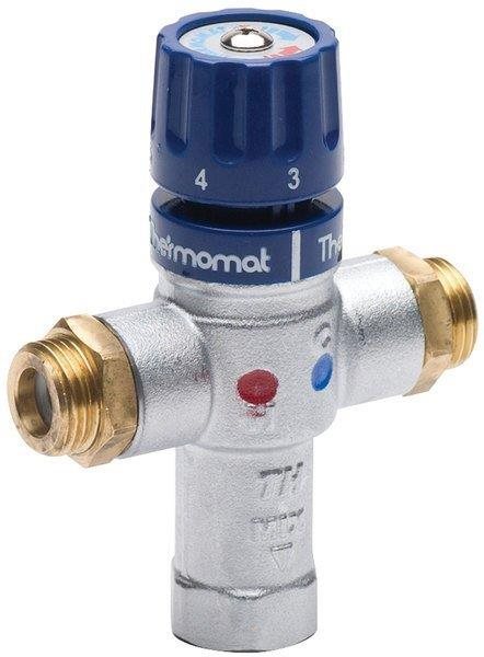 SAPHO Termostatický směšovač, 1/2', 30-60 stupňů, zpětné klapky TMT12MPM