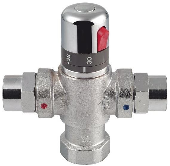 SAPHO Termostatický směšovač 1" pro 4 až 8 odběrných míst, chrom TMTCOM