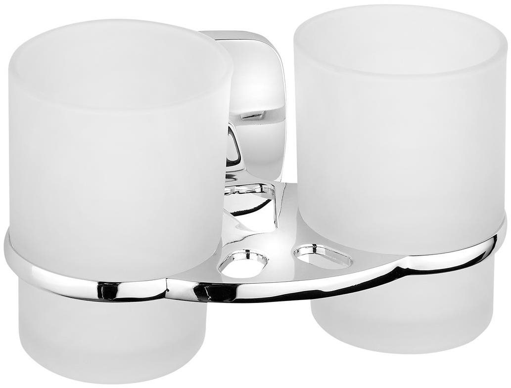 AQUALINE RUMBA dvojitý držák skleniček, mléčné sklo