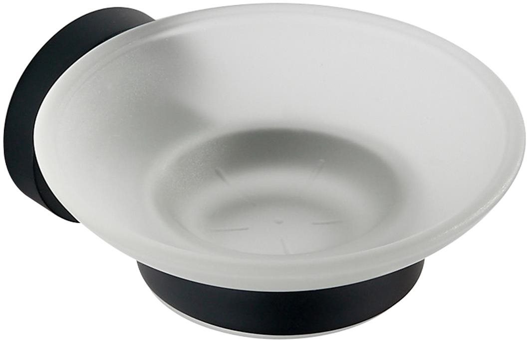 AQUALINE SAMBA mýdlenka, mléčné sklo, černá