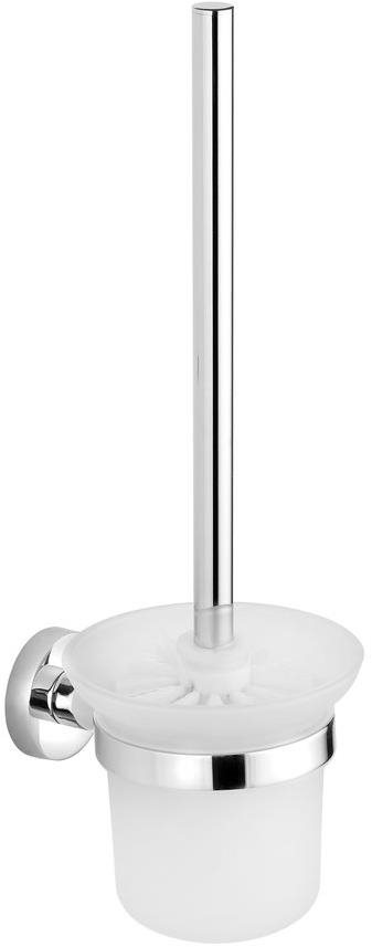 AQUALINE SAMBA nástěnná WC štětka, mléčné sklo