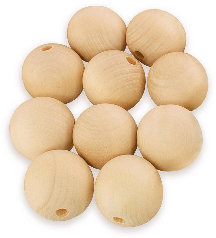Ulanik Dřevěné korálky 30 mm 10 ks