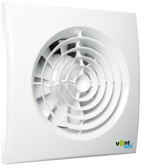 Vent uni Ventilátor VU-100-QF-C - tichý se zpětnou klapkou, základní bez funkcí