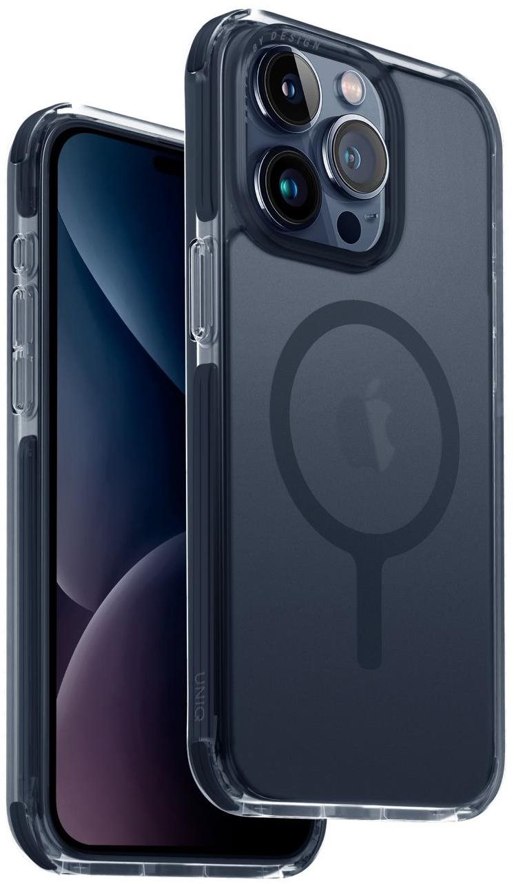 UNIQ Combat MagClick ochranný kryt na iPhone 15 Pro Max, Smoke blue