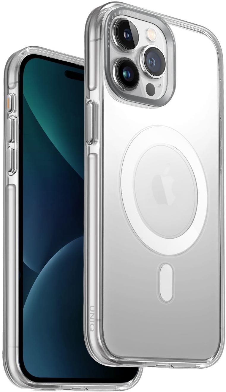 UNIQ Calio MagClick ochranný kryt na iPhone 15 Pro Max, Nude (Transparent)