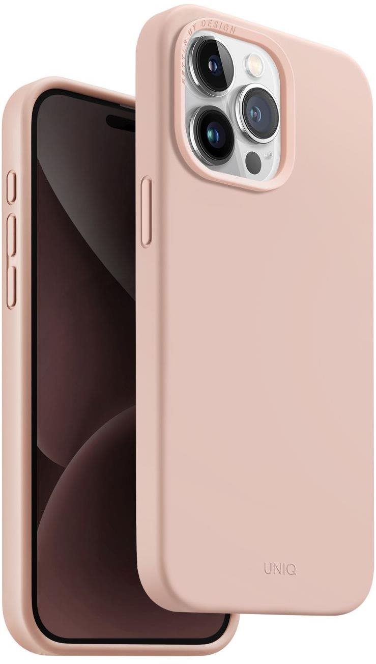 UNIQ Lino Hue MagClick ochranný kryt na iPhone 15 Pro Max, Blush (Pink)