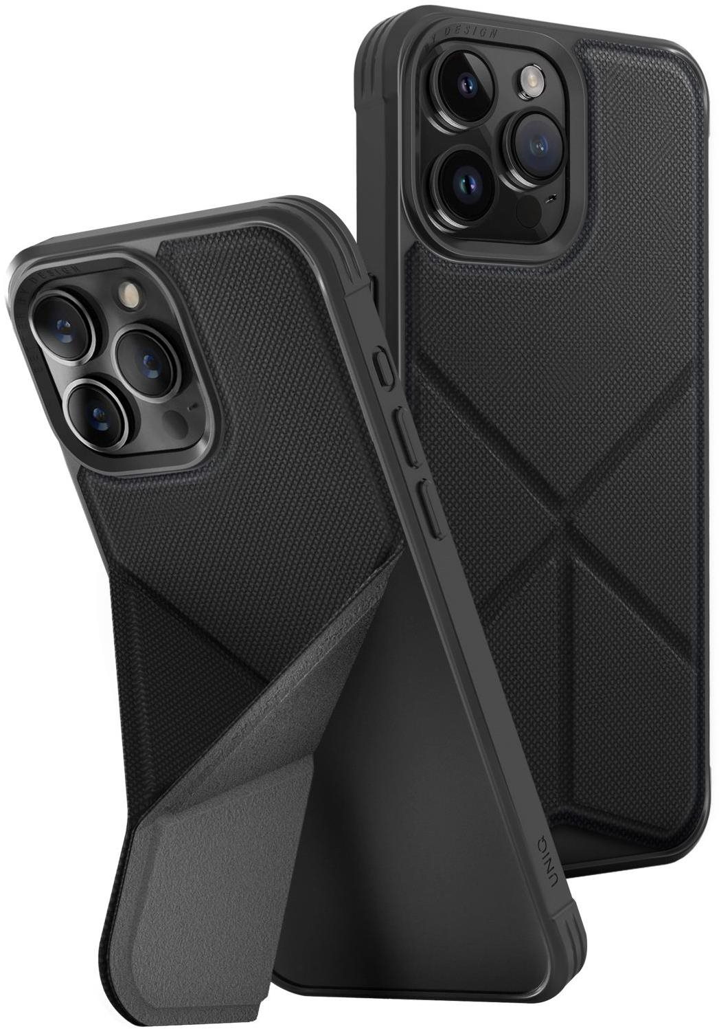 UNIQ Transforma MagClick ochranný kryt na iPhone 15 Pro Max, Ebony (Black)