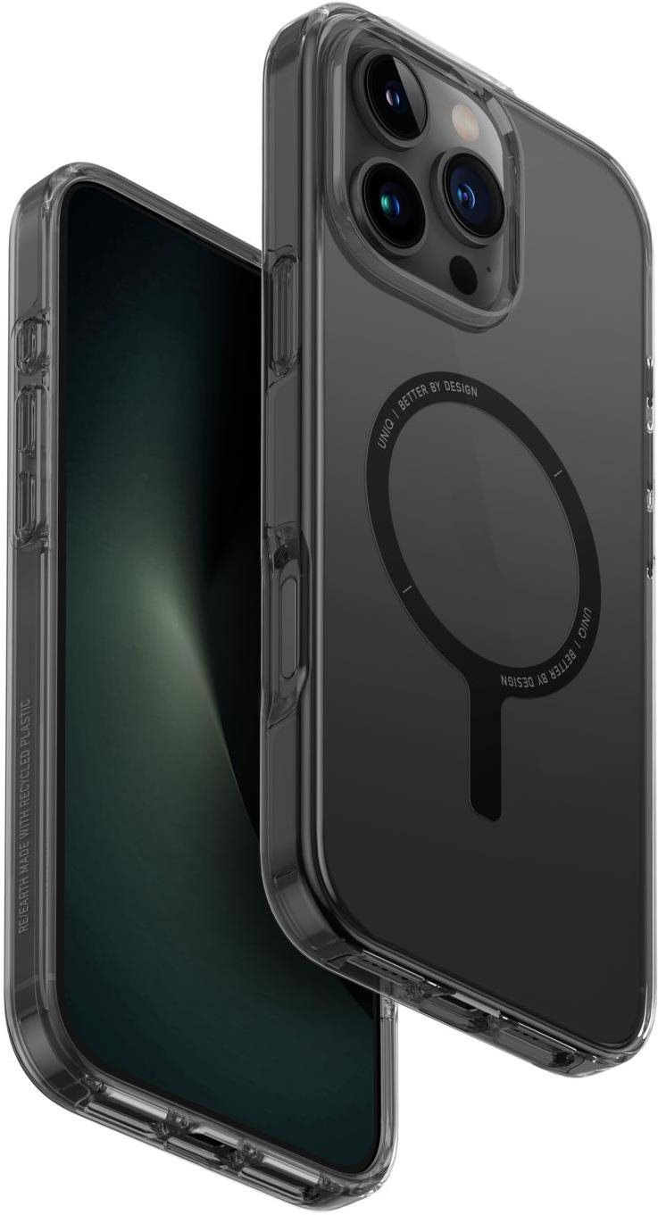 UNIQ Clario MagClick charging na iPhone 16 Pro Max, Smoke