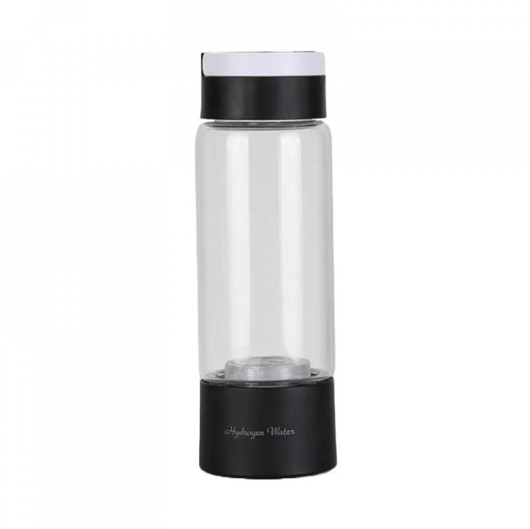 Hydrogen-1 Glass generátor vodíkové vody 400ml, skleněná lahev - černá