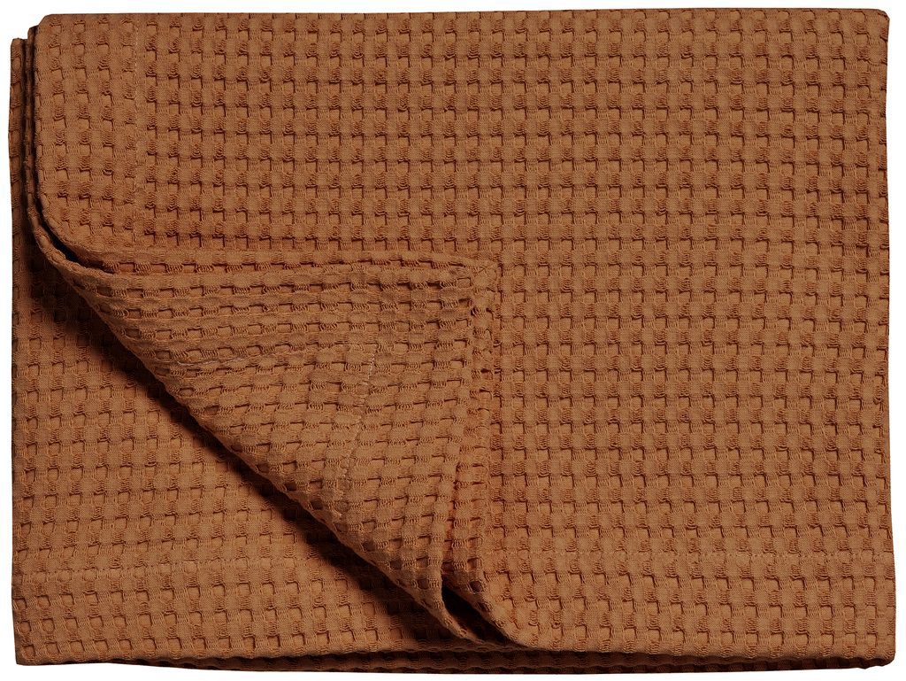 Vandyck Přehoz na postel Piqué waffle 270 × 250 cm, koňaková