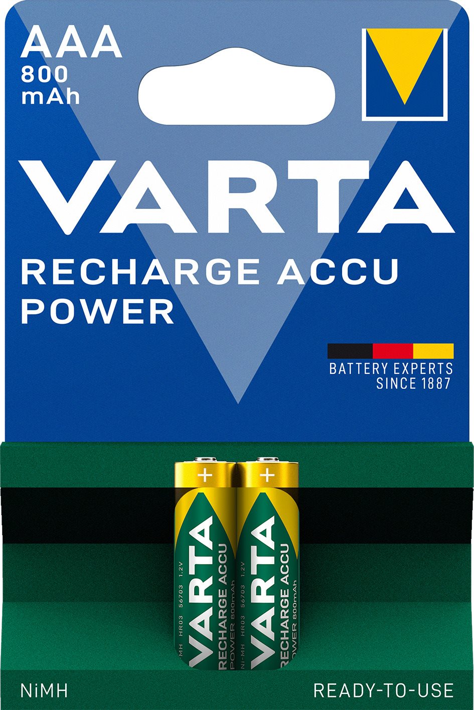 VARTA nabíjecí baterie Recharge Accu Power AAA 800 mAh R2U 2ks