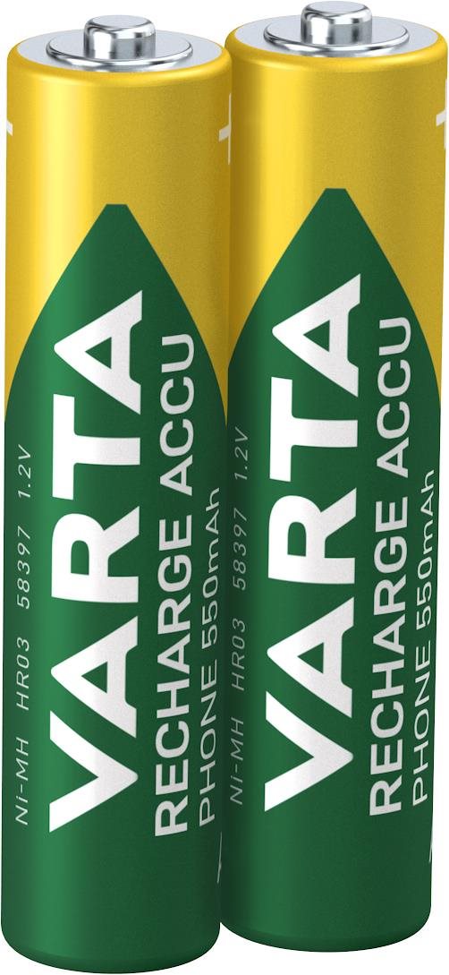 VARTA nabíjecí baterie Recharge Accu Phone AAA 550 mAh 2ks