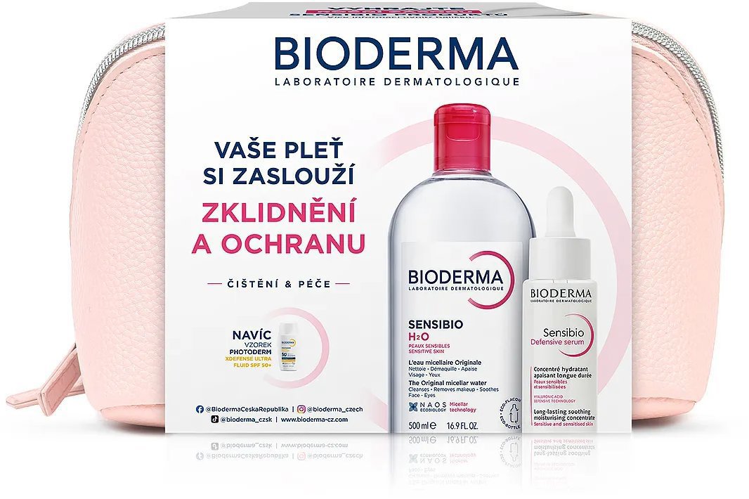 BIODERMA Sensibio dárkový balíček pro citlivou pleť a vrásky 535 ml