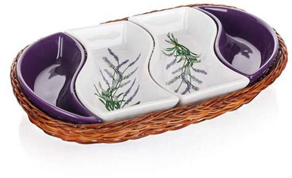 BANQUET Sada 4ks misek LAVENDER 30.5cm A11656