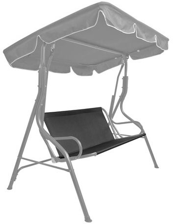 HAPPY GREEN Náhradní sedák na houpačku textilní, antracit