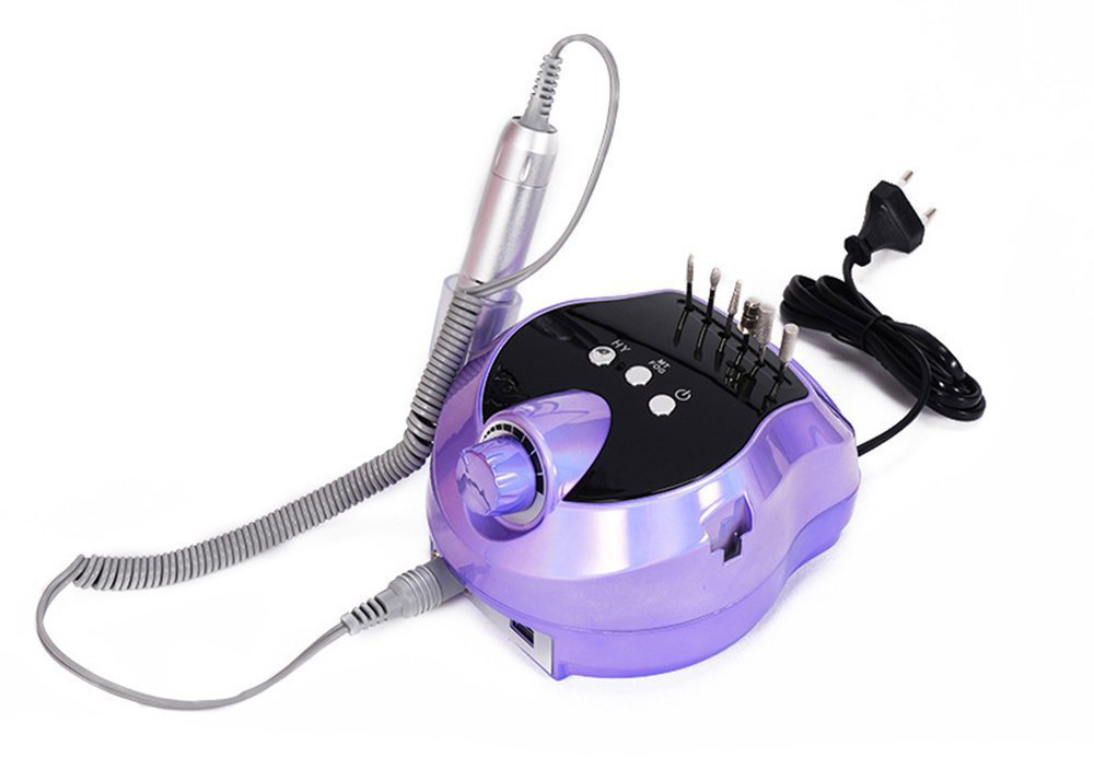 Verk 24497 Bruska na nehty s nástavci 45000 rpm, 80 W, fialová