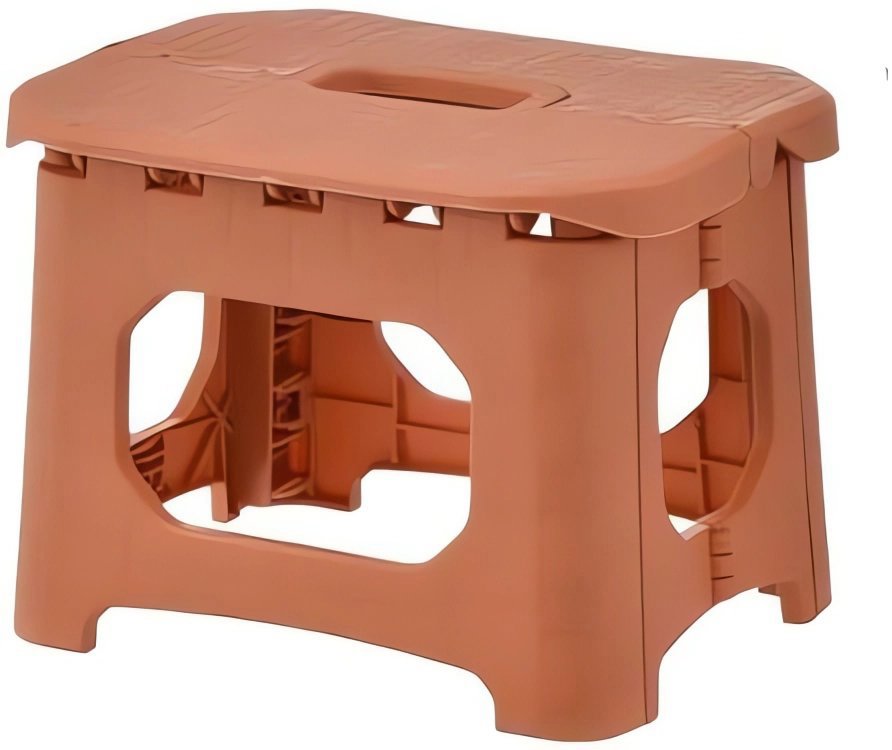 Verk 27478 Protiskluzová skládací stolička 23 × 16 × 20 cm, oranžová