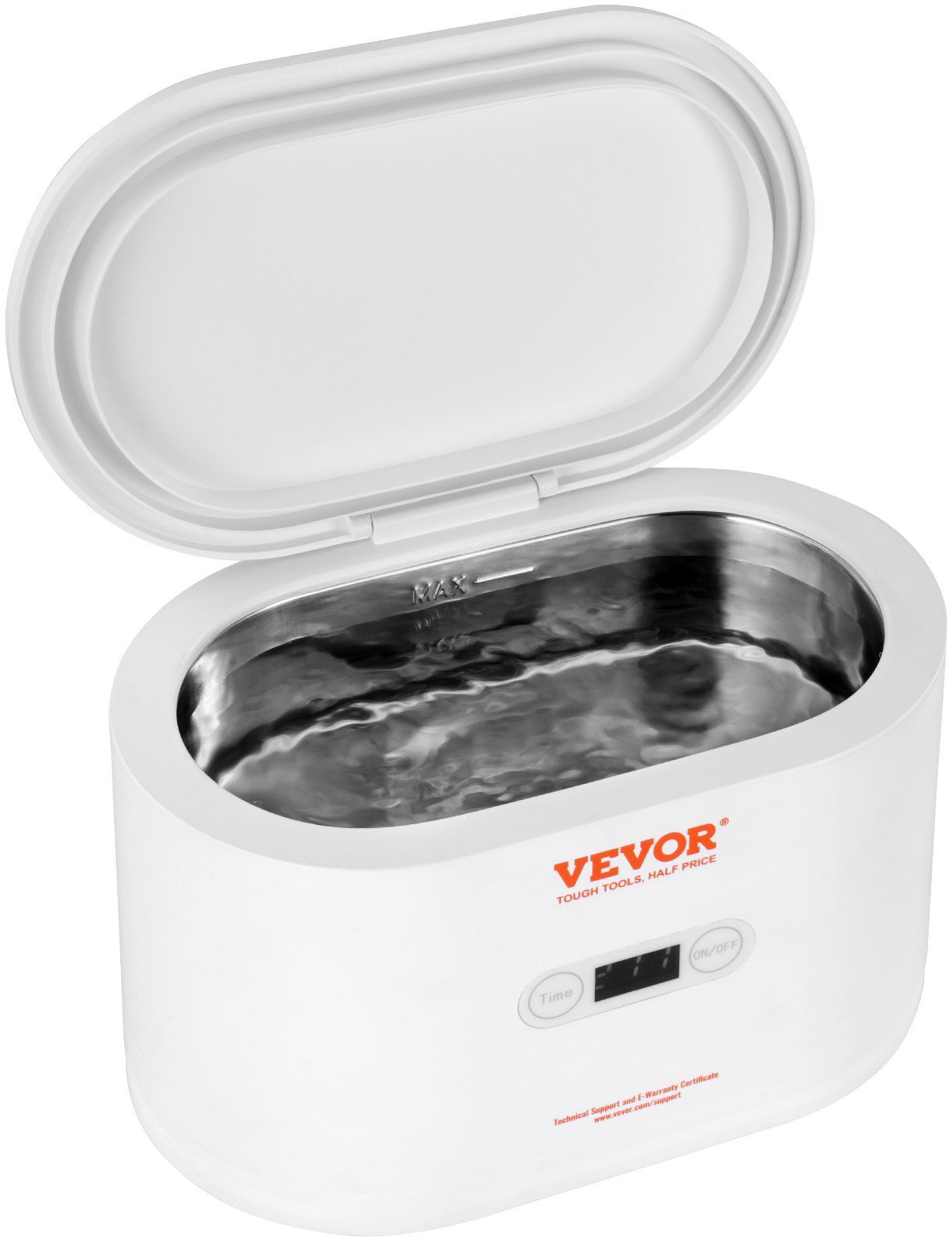 Vevor Ultrazvuková čistička šperků, dotykové ovládání, 650 ml / 35 W