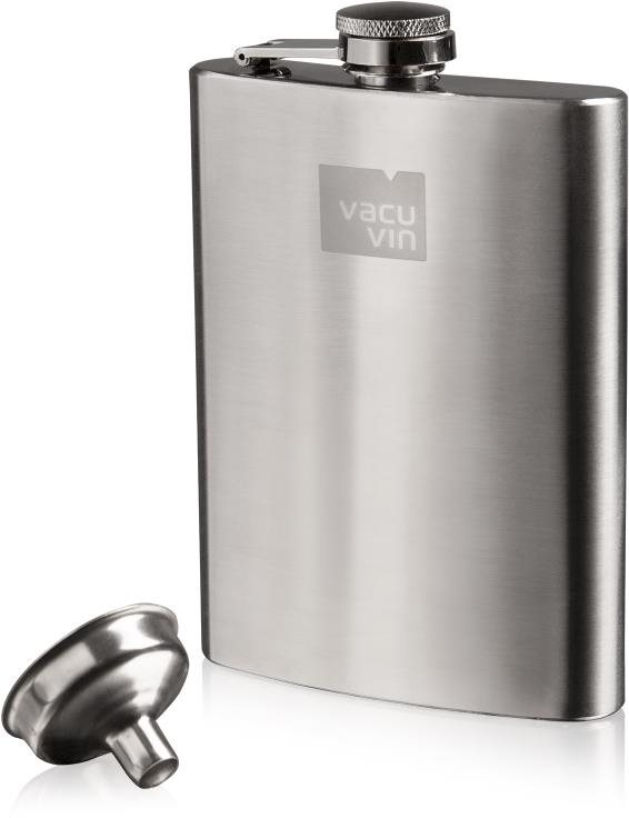 Vacu Vin Nerezová placatka + nálevka