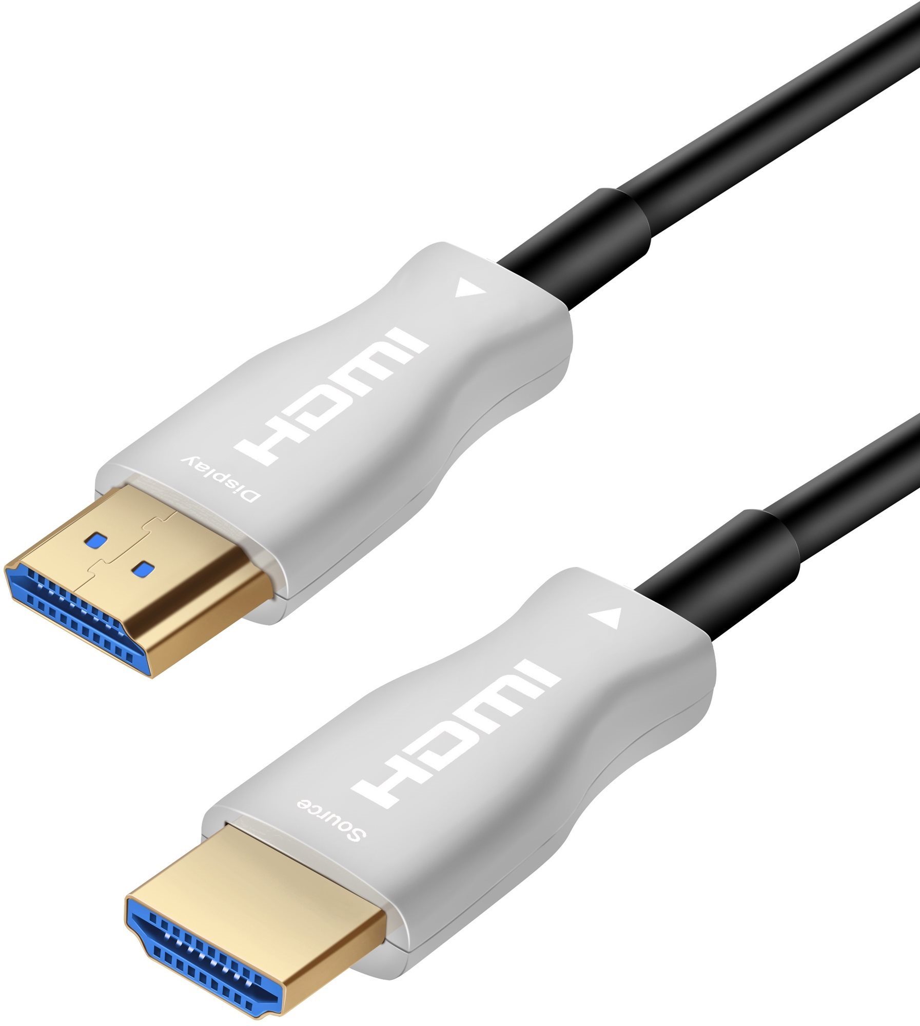 PremiumCord HDMI, optický fiber High Speed with Ether. 4K@60Hz kabel 15m, M/M, zlacené konektory