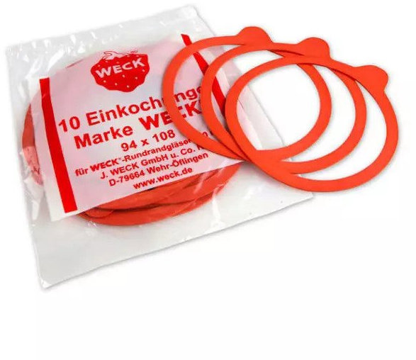 Weck Balení těsnění do zavařovacích sklenic 94 × 108, sklenice o 100 mm, 10 ks