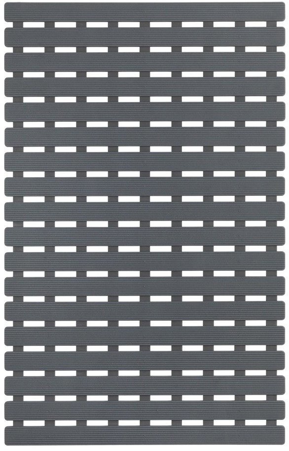 Wenko Podložka do vany, plastová, 63 × 40 cm, šedá barva